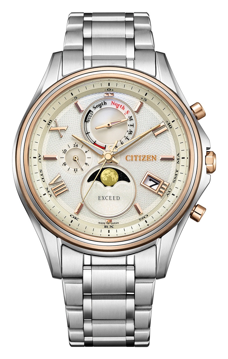 シチズン 【国内正規品】エクシード　ダイレクトフライト ムーンフェイズ ペアモデル エコ・ドライブ電波　メンズタイプ BY1026-65A