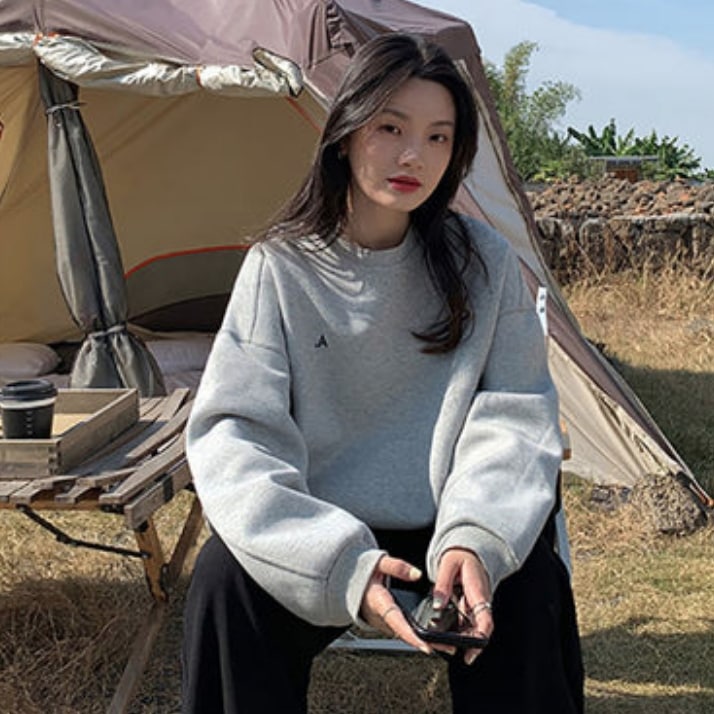 トップス デート カットソー トレーナー 袖あり 長袖 春 秋 10代 20代 30代 レディース 個性的 グレー ブラック S M L XL ゆったり ストリート こなれ感 ラフ マニッシュ