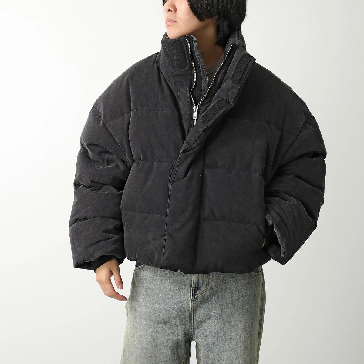 ENTIRE STUDIOS エンタイアスタジオ ダウンジャケット MML PUFFER COTTON ES2398 メンズ コットン ショート丈 スタンドカラー IR/IRON 71,260円