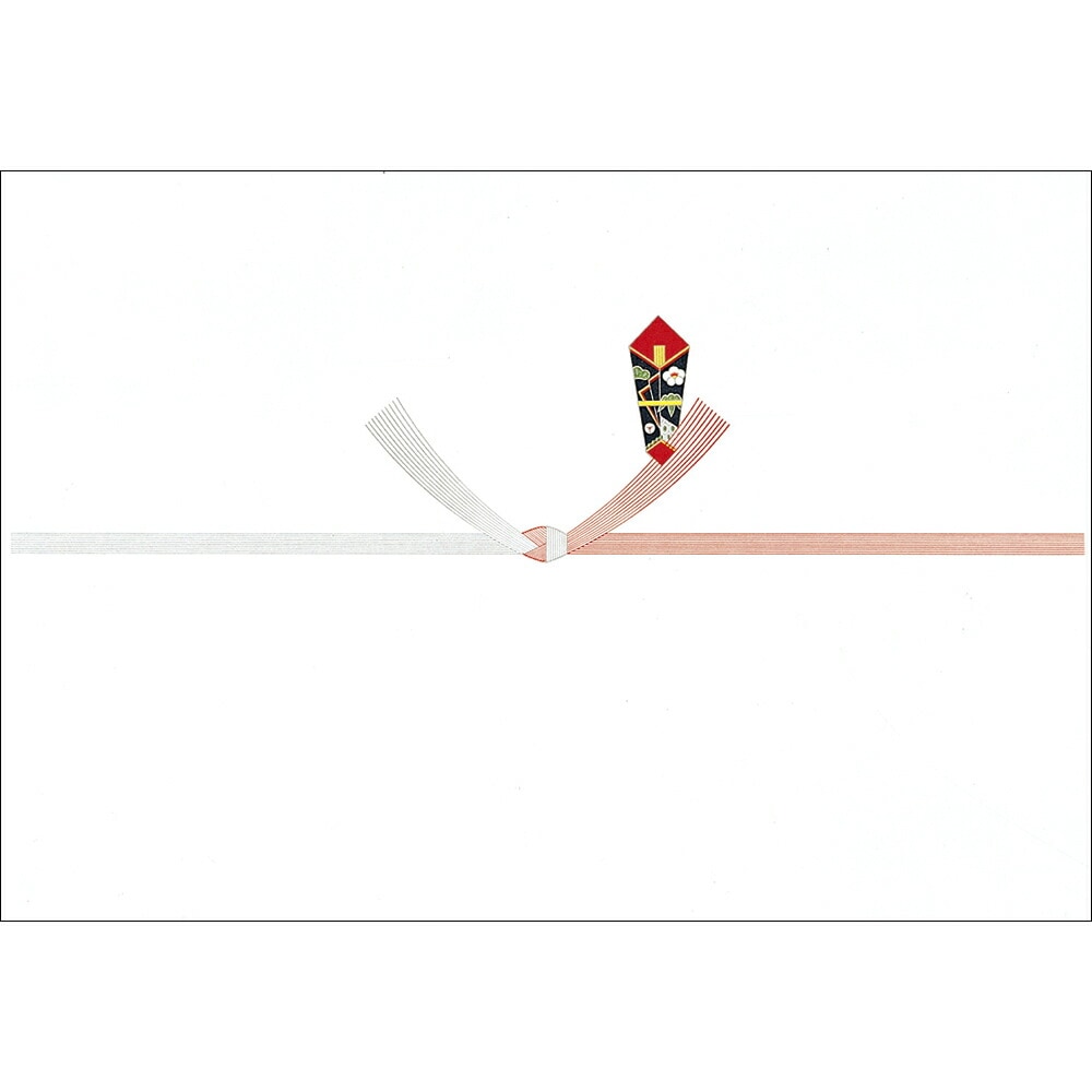 （まとめ買い）ササガワ プリンタ対応 のし紙 婚礼用 みの判 十本結切 100枚入 2-703 [x5]