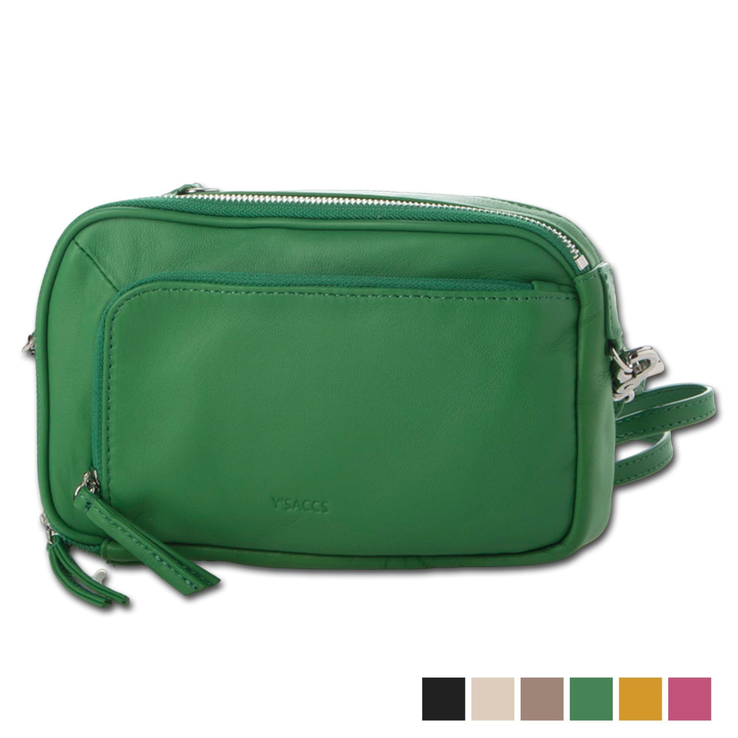 ショルダーバッグ 小物入れ ポシェット レディース お財布機能付き 斜めがけ イタリアン シープウォレット ブラック アイボリー グレー グ 母の日