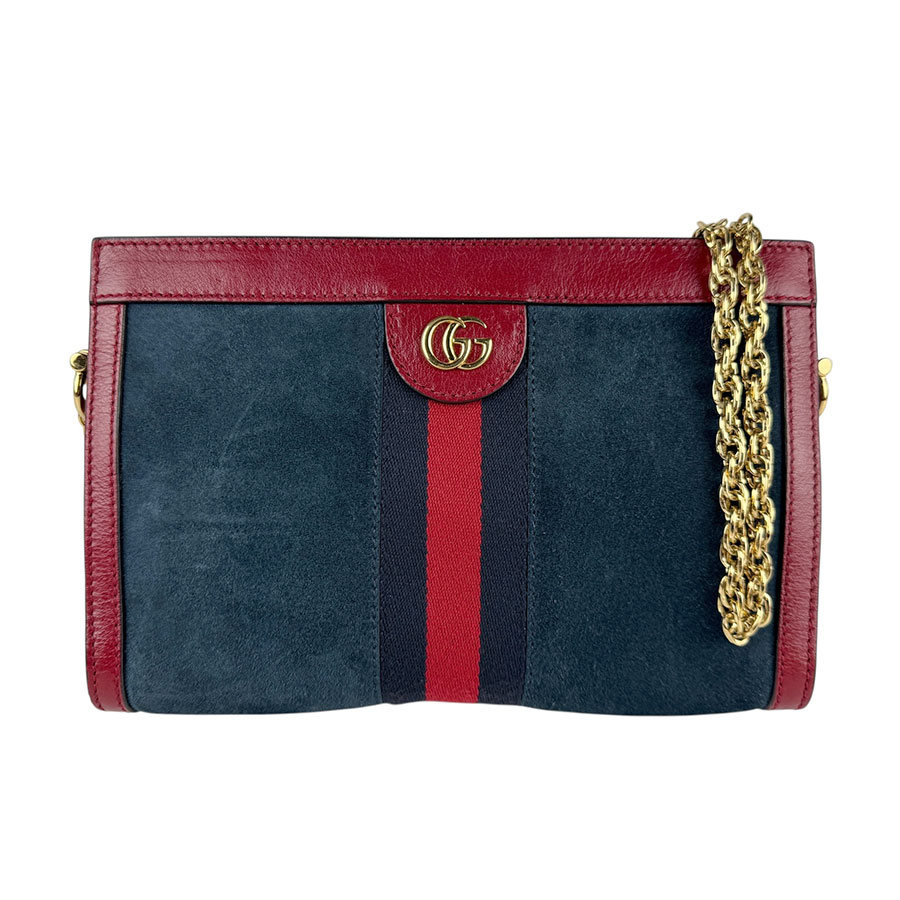 グッチ GUCCI ショルダーバッグ オフィディア スエード/レザー ネイビー/ダークレッド ゴールド レディース 503877 z6407 45,480円