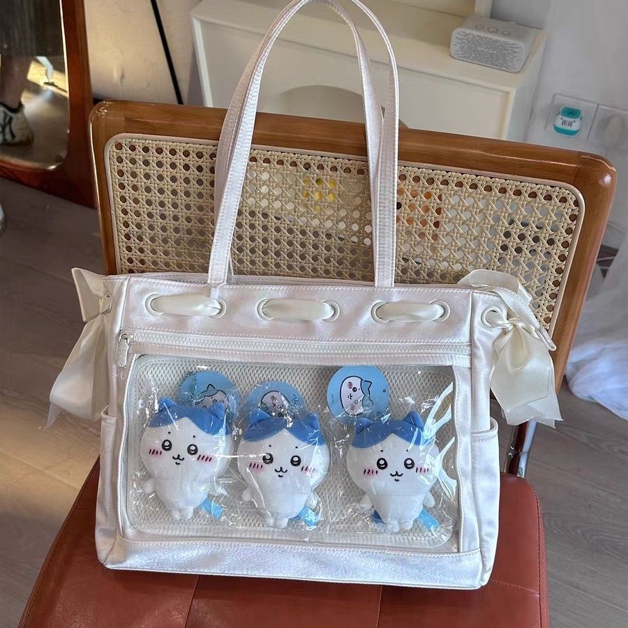 痛バ 痛バッグ サテンリボンリボン痛 大容量トートバッグ 痛バッグ 斜めがけショルダー期間限定で30％オフの価格です