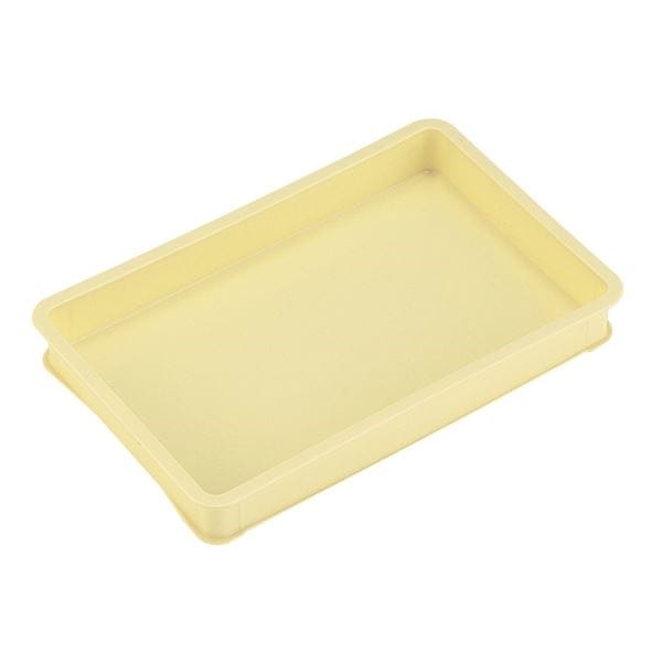 [10個セット] パンコンテナー/食品用コンテナー [大型浅] アイボリー 清掃簡単