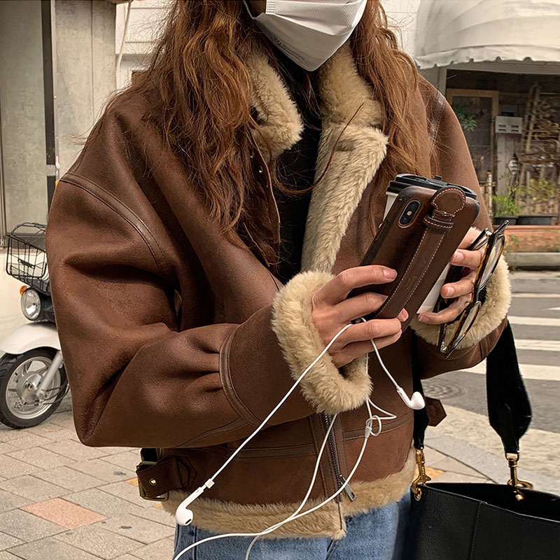 ボアコートジャケット レディース アウター ジャケット コート スエードコート