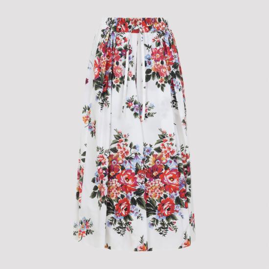 DOLCE & GABBANA Women Mini Skirts F4DC7T HS5UU HA5ZO MAZZ FIORI F BIANCO