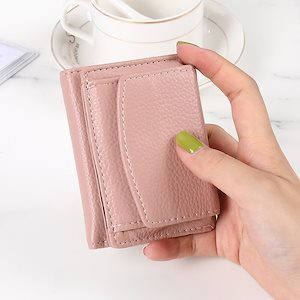 韓国版シンプル新型レディース財布ショートタイプマルチキャリー3つ折り大容量磁気消失防止ゼロ財布女性