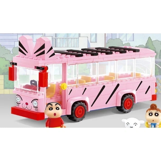 JG3621 私たちの良質な商品オックスフォードクレヨンしんちゃん 190ピース 幼稚園バスブロックプラモデル模型その他