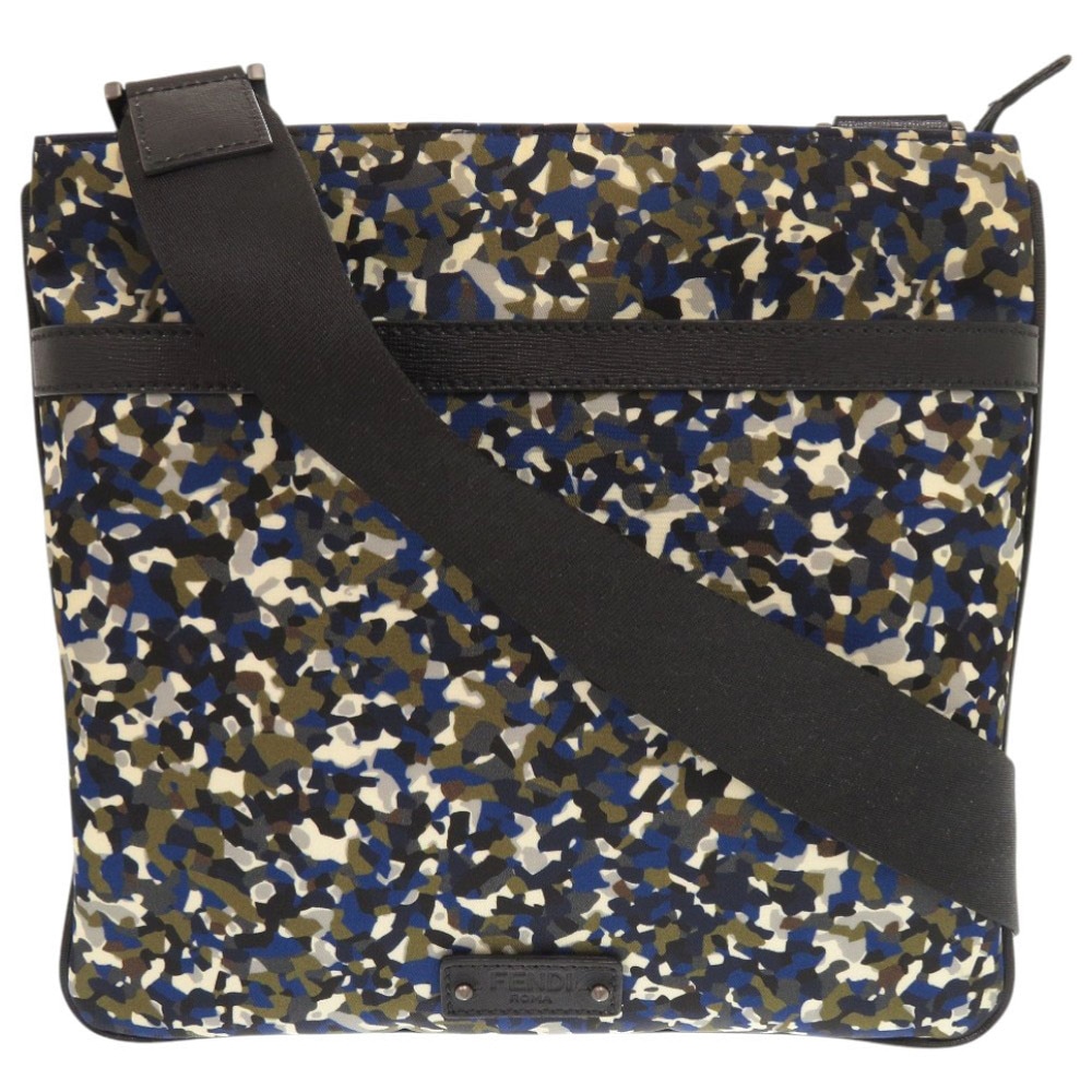 新品同様 7VA369-6DZ ショルダーバッグ ナイロン/レザー ブラック系 0487【中古】 メンズ