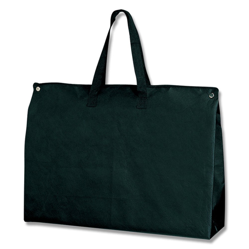 シモジマ ヘイコー 手提げ袋 不織布 Fバッグ クロ チャック付 LL 65x18x46cm 5枚入