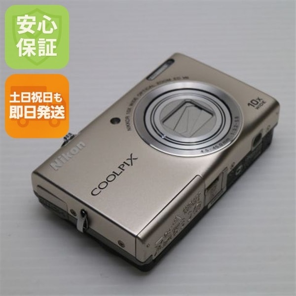 美品 COOLPIX S6200 プラチナシルバー デジカメ Nikon 105