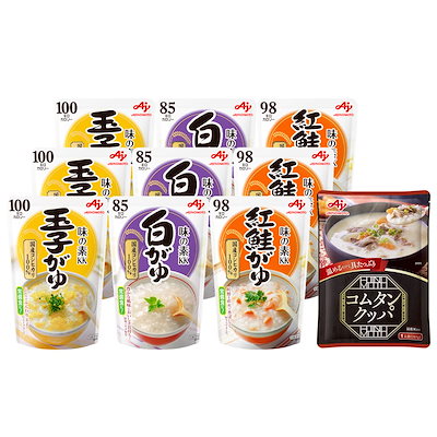 【】 味の素 おかゆ 4種のバラエティ10食セット (白...のサムネイル