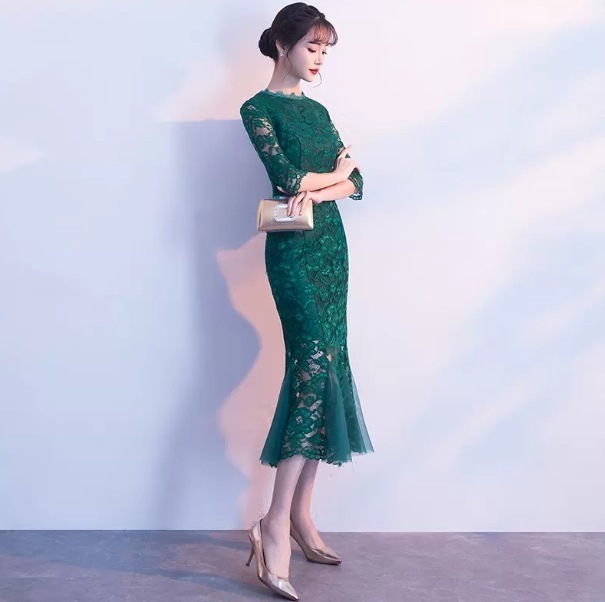 ドレス 衣装 ワンピース パーティードレス カラードレス 演奏会ドレス 演奏会用ドレス 発表会ドレス ステージドレス 舞台衣装 舞台ドレス ワンピースドレス コスチューム ひざ丈 5分袖 ハイネック