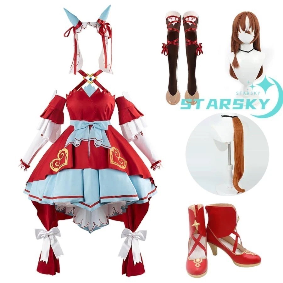 2枚で1oo円OFF！【急速出荷】ウマ娘 プリティーダービー　スティルインラブ 風　コスプレ衣装　ウィッグ　靴　尻尾追加可能　勝負服 コスチューム　服　ハロウィン
