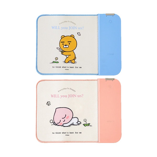 カカオフレンズ デュアル ワイヤレス充電 マウスパッド