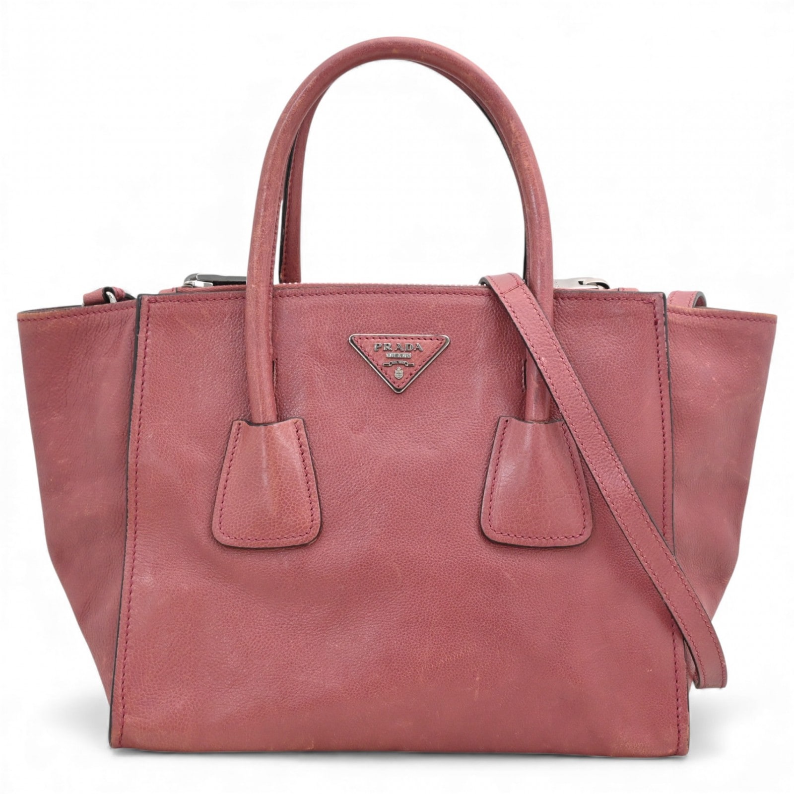 プラダ ハンドバッグ トートバッグ ローズピンク Bランク pr9724kw