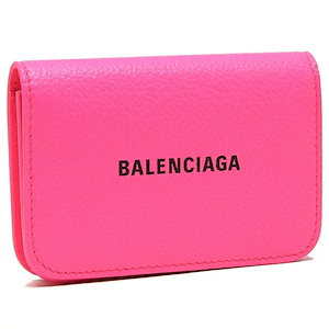 バレンシアガ BALENCIAGA 三つ折り財布 レザー パープル系マルチカラー ユニセックス 送料無料 r9728a