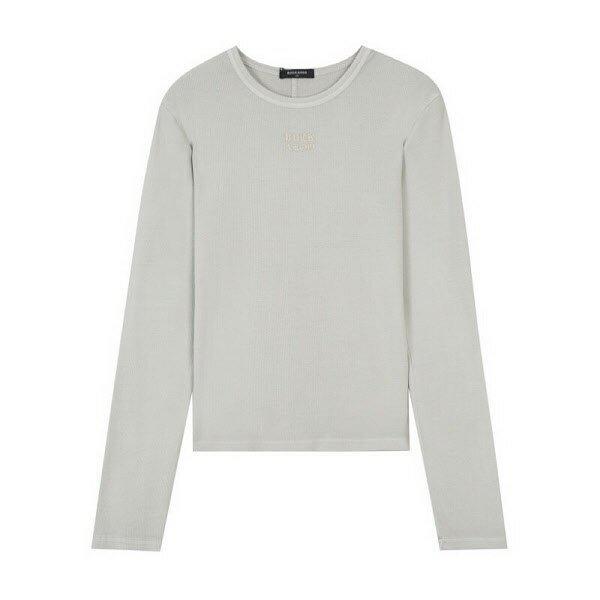 [女性）リブ編みダイイングラウンドTシャツ(B255TS510P) (P003716440)