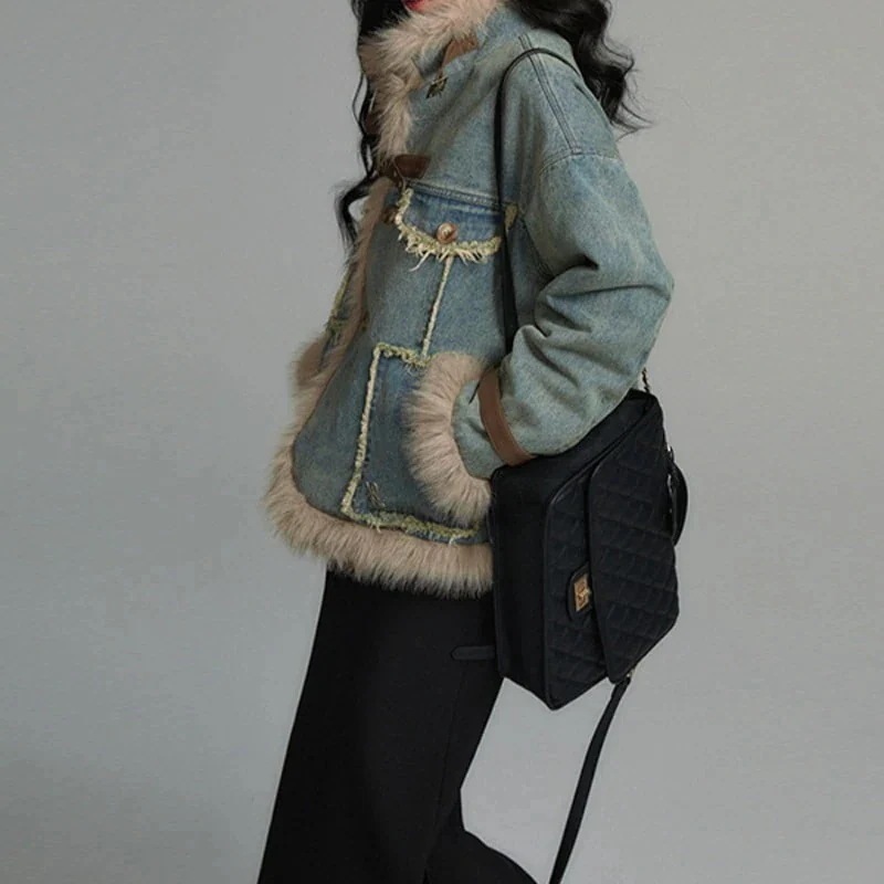 AWアウター チェスターコートトレーナー ジャケット ダウンジャケット コート 保温 ジャケット 厚手保温 アウター ファーコート ゆったり トップス165