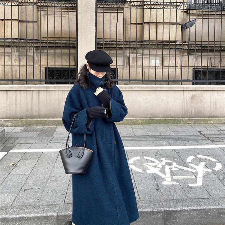 トレンチコートラシャコートロング丈レディースアウターロングコート通勤チェスターコート