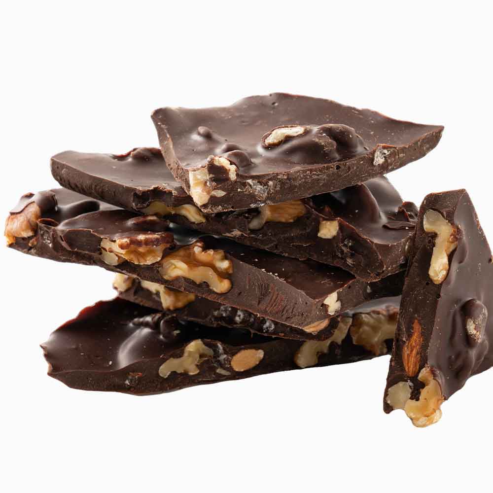 割れチョコ(ミックスナッツ) 720g(180g×4) お試し 訳あり ハイビター アーモンド カシューナッツ マカダミア 素焼き 生くるみ くるみ クーベルチュール