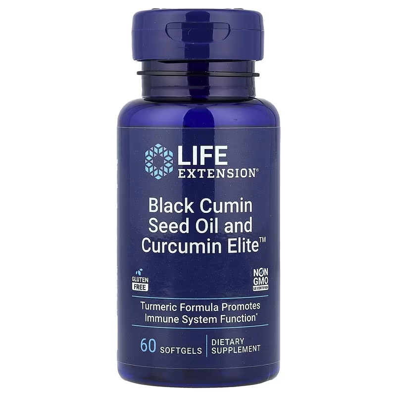 ブラッククミン種子油＆Curcumin Elite（クルクミンエリート） ソフトジェル60粒