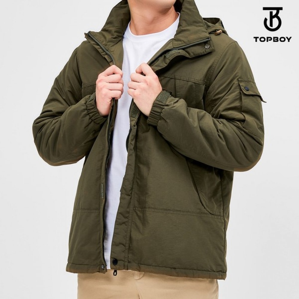 (TOPBOY) ユニセックス防寒カジュアルパーカーパッド (LD017)