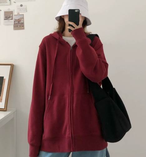 トップス パーカー ロング ロング丈 袖あり 長袖 フード付き 裏起毛 かわいい シンプル カジュアル おしゃれ お洒落 かっこいい ボーイッシュ 無地 秋 冬 10代 20代 30代 40代 50代