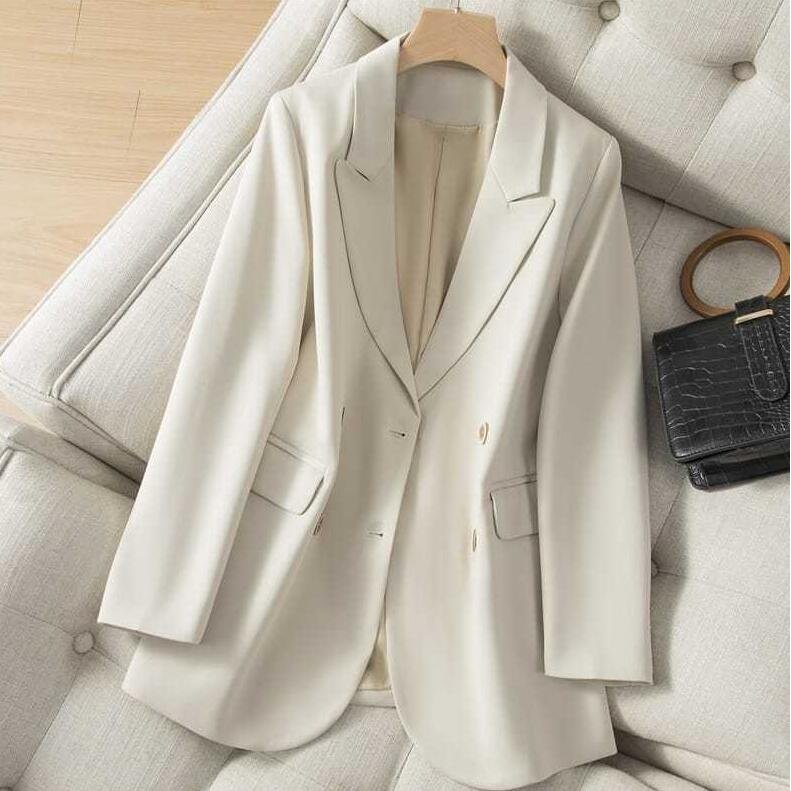 テーラードジャケットスーツレディーススーツジャケットテーラード長袖ライトアウターコートフォーマルスーツジャケット春秋オフィス通勤OL