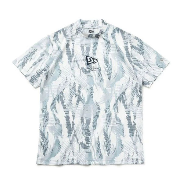 ニューエラ NEW ERA ゴルフ 半袖 ミッドネック Tシャツ Tiger Stripe Camo ホワイト 14109050