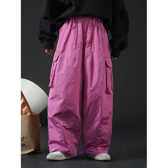 ワイドパンツ 中綿 レディース 春 秋 冬 ロング丈 ルーズ ズボン ボトムス パンツ カーゴパンツ 中綿 ワークパンツ チノパンツ 楽 動きやすい カジュアル ゆるっ