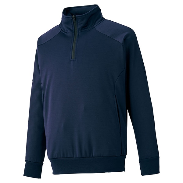 ゼット 野球ウエア HEAT-Z 裏起毛スタンドハーフジップジャケット ネイビー S BOS315 2900