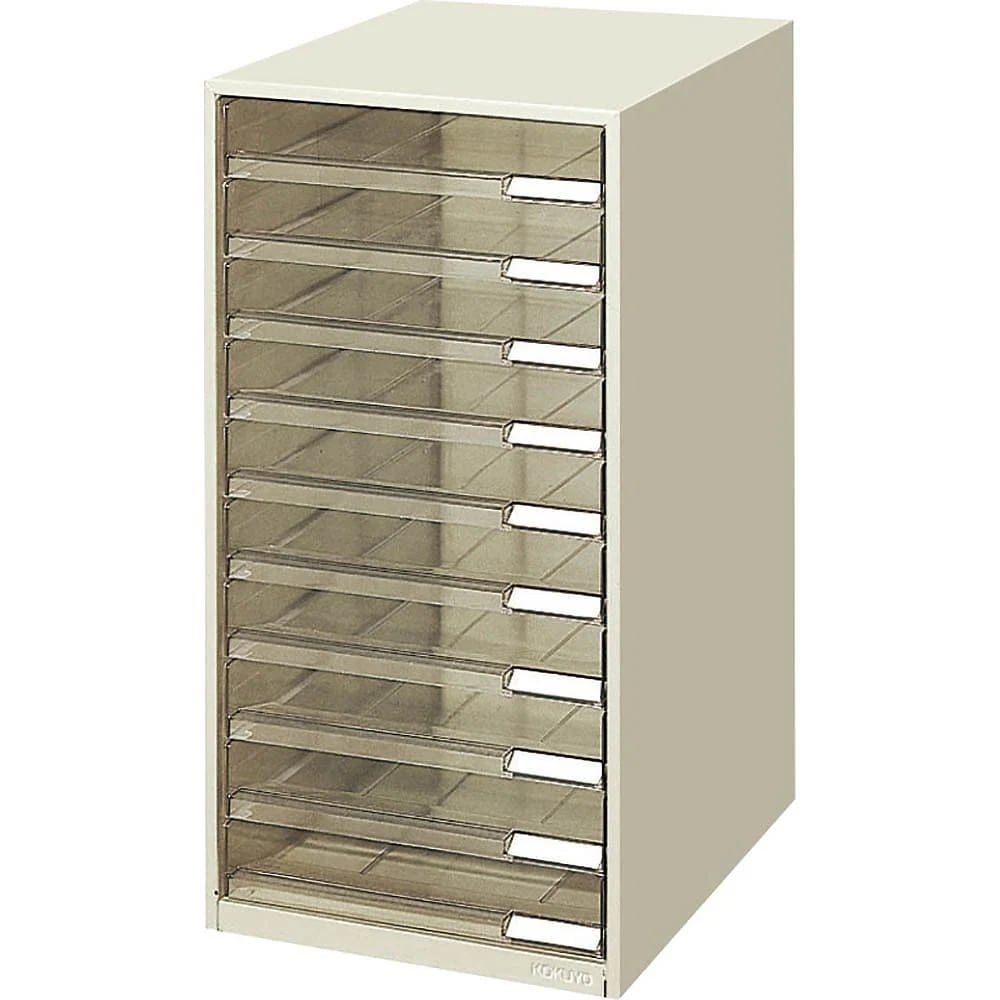 レターケース スチール引き出し カルテタイプ A4 縦 10段 LC-C10M