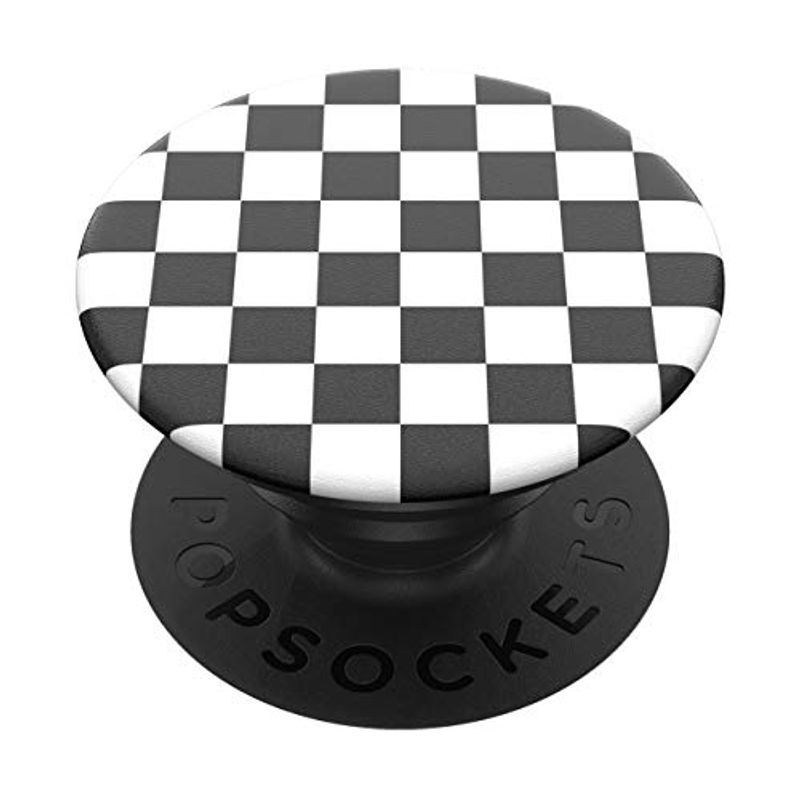 PopGrip 与え Checker 激安通販新作 Black POPSOCKETS ポップソケッツ スマホリング ス