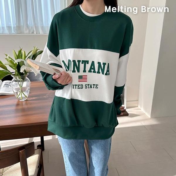 レディースカジュアルオーバーフィットマンツーマンTシャツ mt3