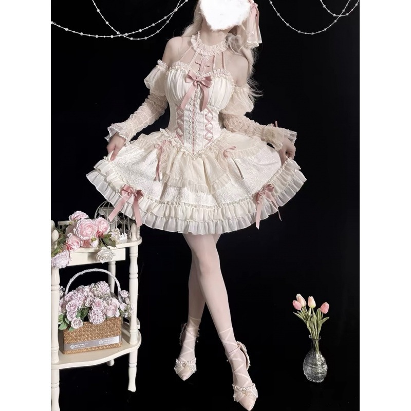 [新作追加] 2025春夏秋冬二次元/かわいい新作/公主メイド服洋装 /古風改良/コスプレ/ロリータお茶会/ゴスロリ/洋風/貴族風 レ