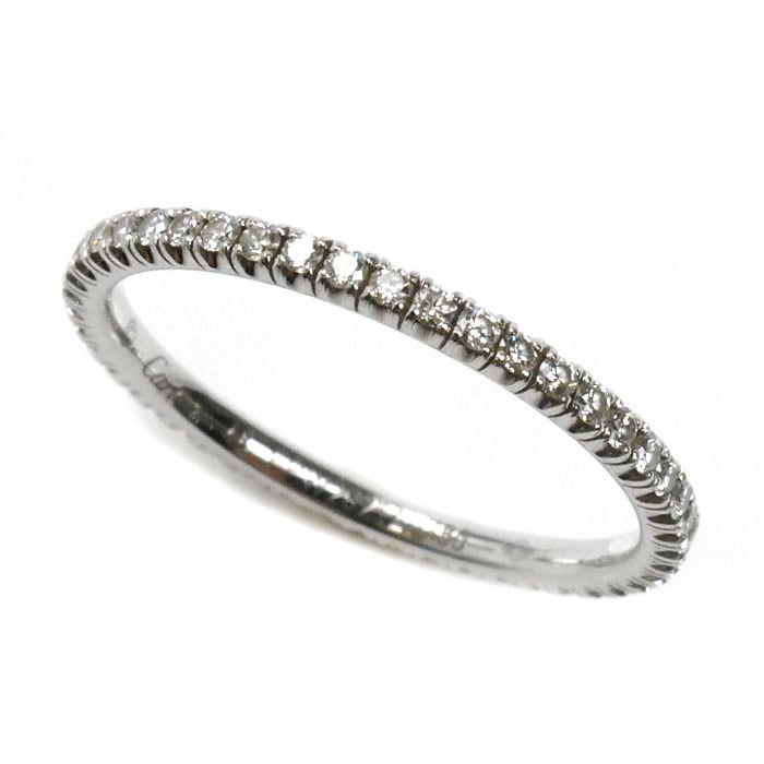 CARTIER カルティエ K18WG ホワイトゴールド エタンセル ドゥ カルティエ フルエタニティ ダイヤ リング・指輪 B4210448 ダイヤモンド 8号 48 1.2g レディース 中古