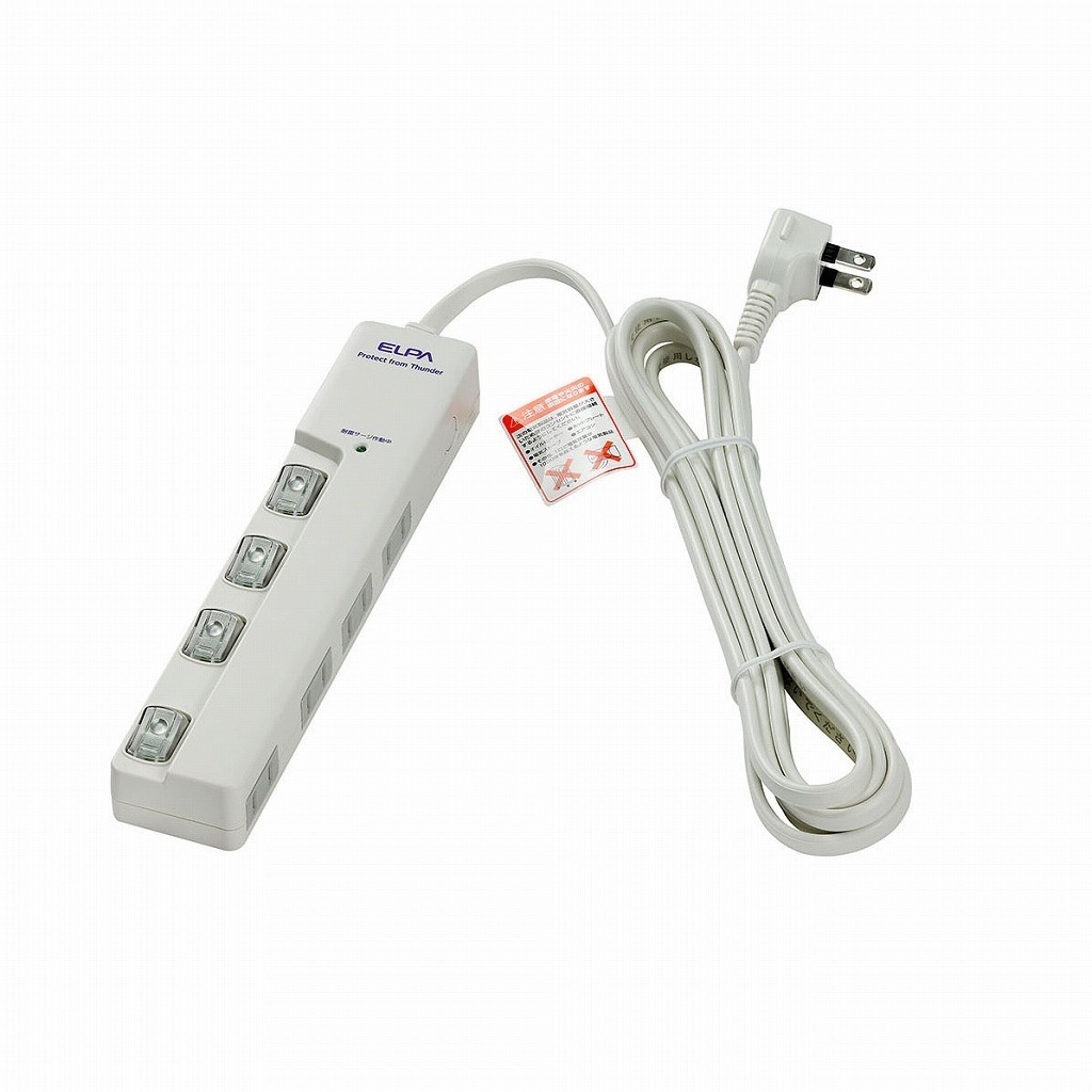 （まとめ買い）ＬＥＤランプスイッチ付タップ　ヨコ WLS-LY4300RS [x3]