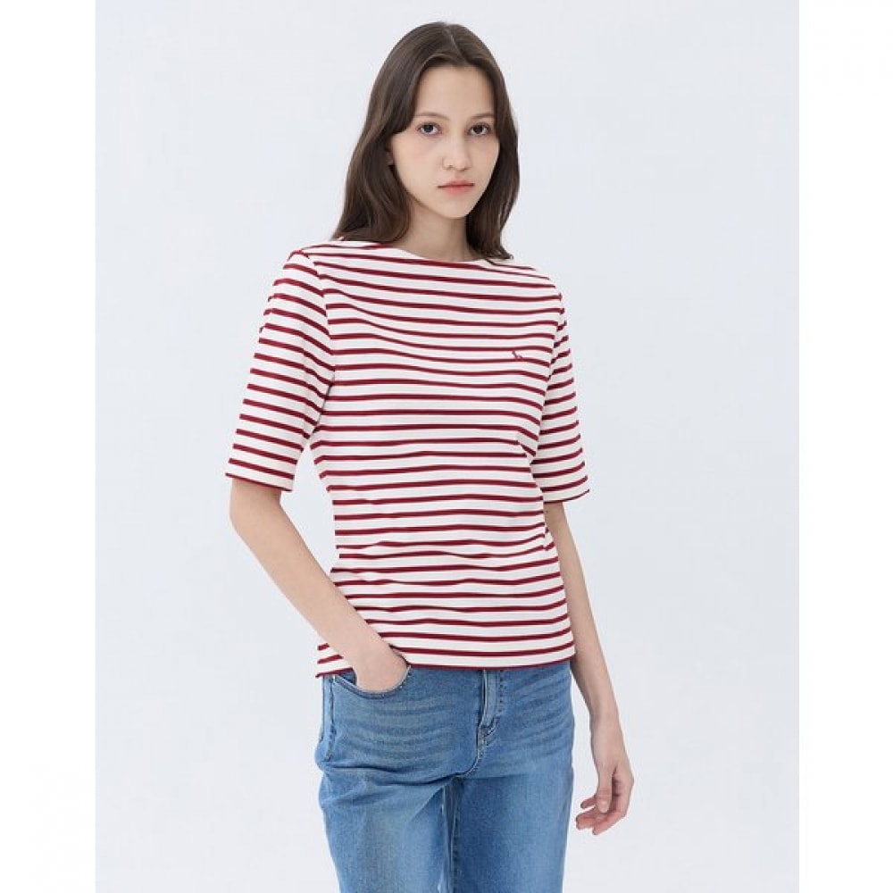 [24SS] [ベスト] [100% コットン] [クラシックセラー] ワインストライプハーフ WSTS4B322D2