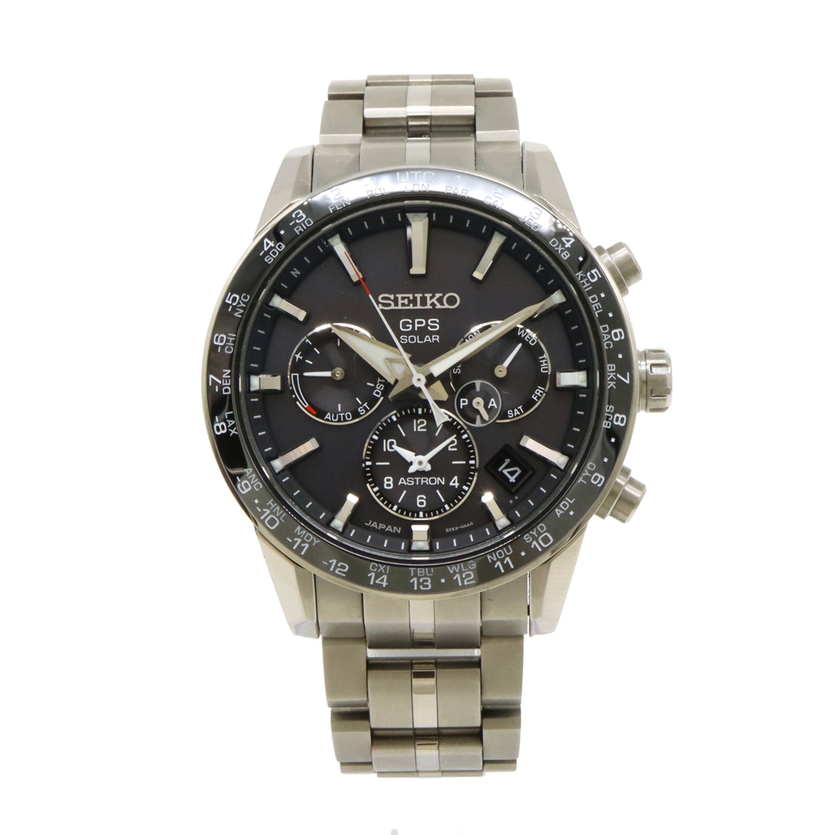 アストロン GPS電波ソーラー チタン セラミック ブラック文字盤 メンズ 腕時計 5X53-0AB0 SBXC00