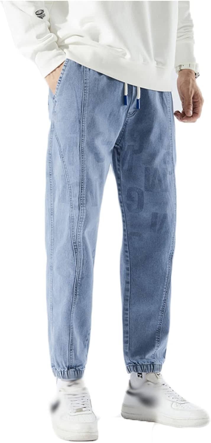 デニムパンツ ジーンズパンツ メンズ ビッグシルエット M-8XL JEANS 紳士用 ロングパンツ 大人 ストリート系 カッコイイ イージーパンツ アウトドア スポーティー ベーシック 春夏秋冬 オ