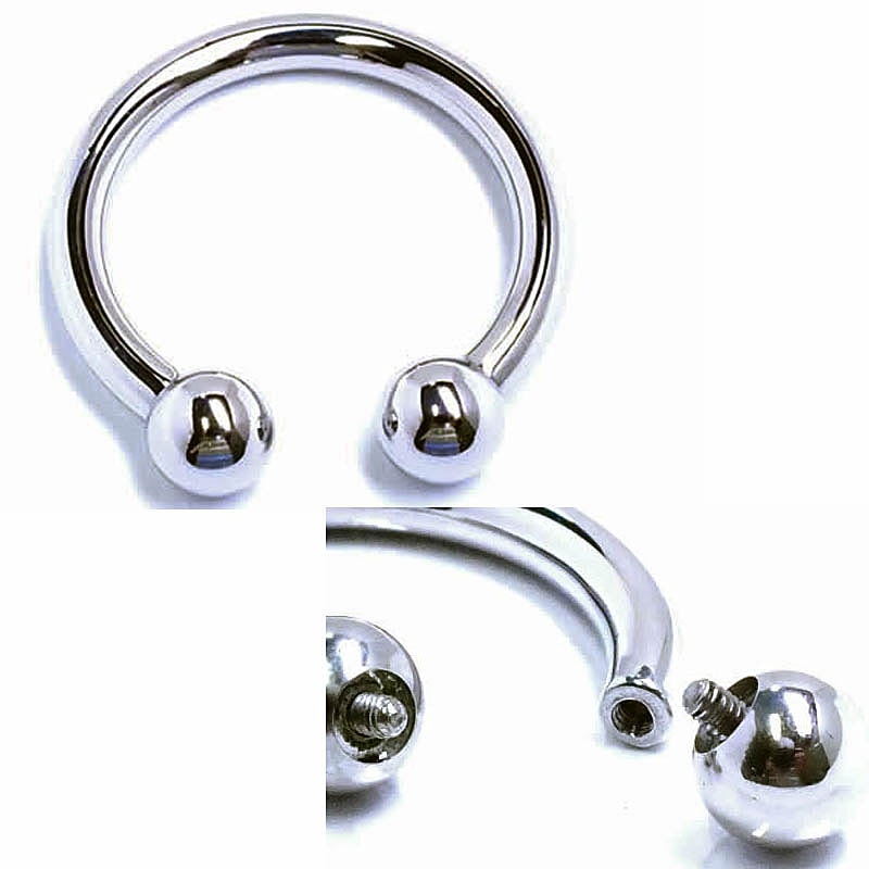 ボディピアス 6G インターナルサーキュラーバーベル 内ネジ式 6ゲージ 大きい 太い 馬蹄型 逆ネジ 定番 シンプル 男性 女性 プレゼント ネジ山が反対 SUS316L icb6gxxxxxxxx