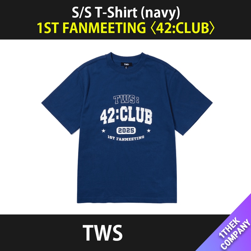 （S/S T-Shirt (navy)）TWS 2025 TWS 1ST FANMEETING [42:CLUB] OFFICIAL MD