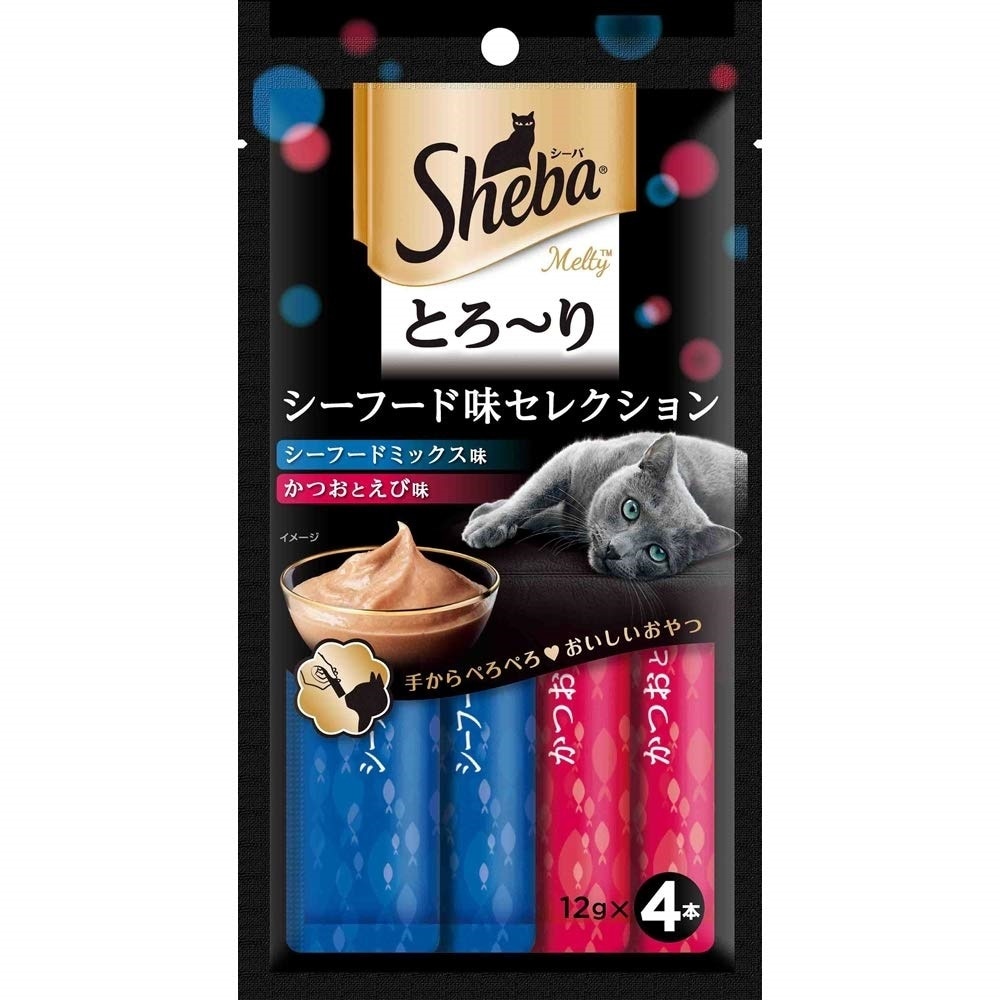 （まとめ買い）マースジャパン シーバ とろり メルティ シーフード味セレクション 12gx4P 猫用 [x24] 5,767円