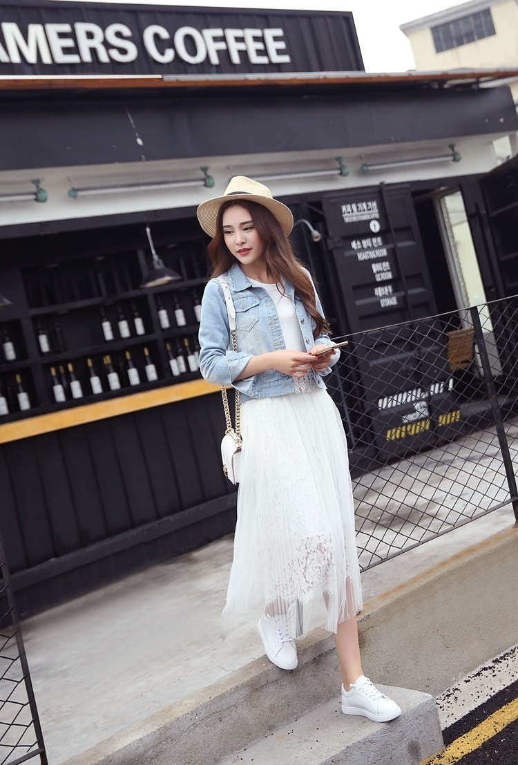 3188.総ゴム マキシ丈チュールスカート（ホワイト）2019 春夏 お出かけ デート かわいい