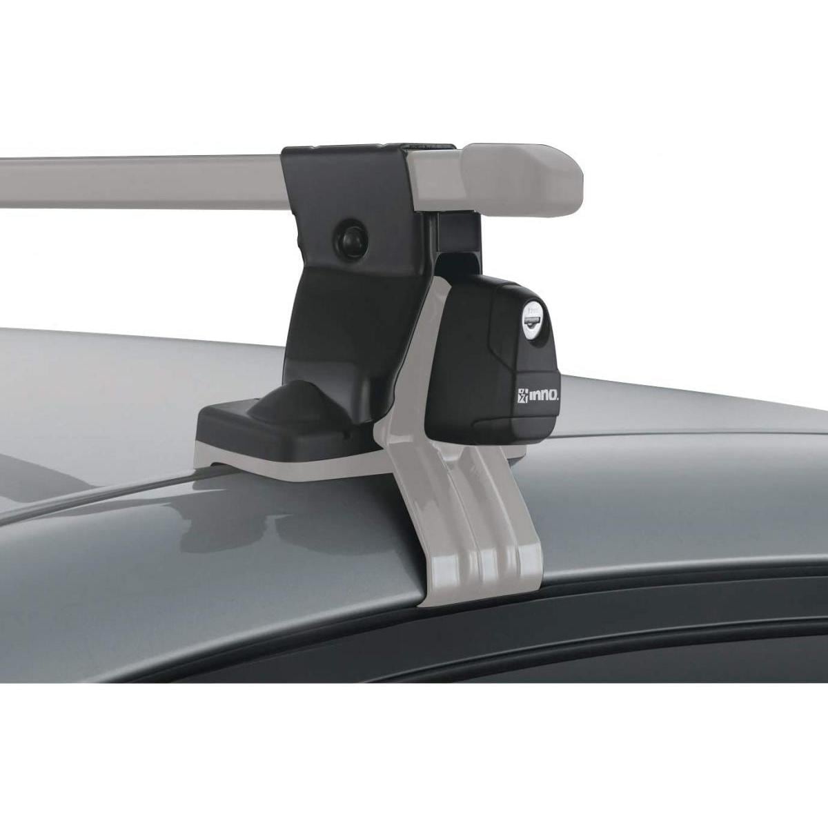 カーメイト ルーフキャリア inno スクエアーベースステー スムースルーフ用 INSUT キャリアステー シリンダーキー付