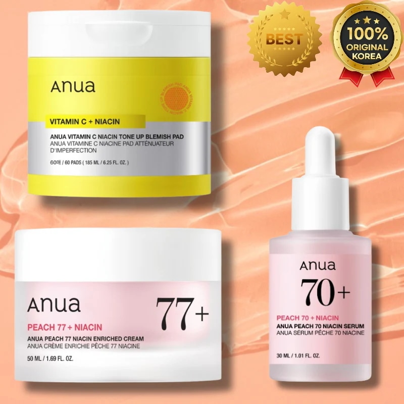[バレンタイン/跡ケア完結] ビタCトーンアップパッド 60枚 + 桃70%セラム 30ml + 桃77%クリーム 50ml 3点 セット 艶肌 毛穴 くすみ ギフト プレゼント 卒業祝い 企画 まと