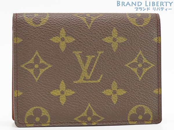 ほぼ新品ルイヴィトンモノグラムジャポンサンガプールカードケースパスケース名刺入れダークブラウンM60530