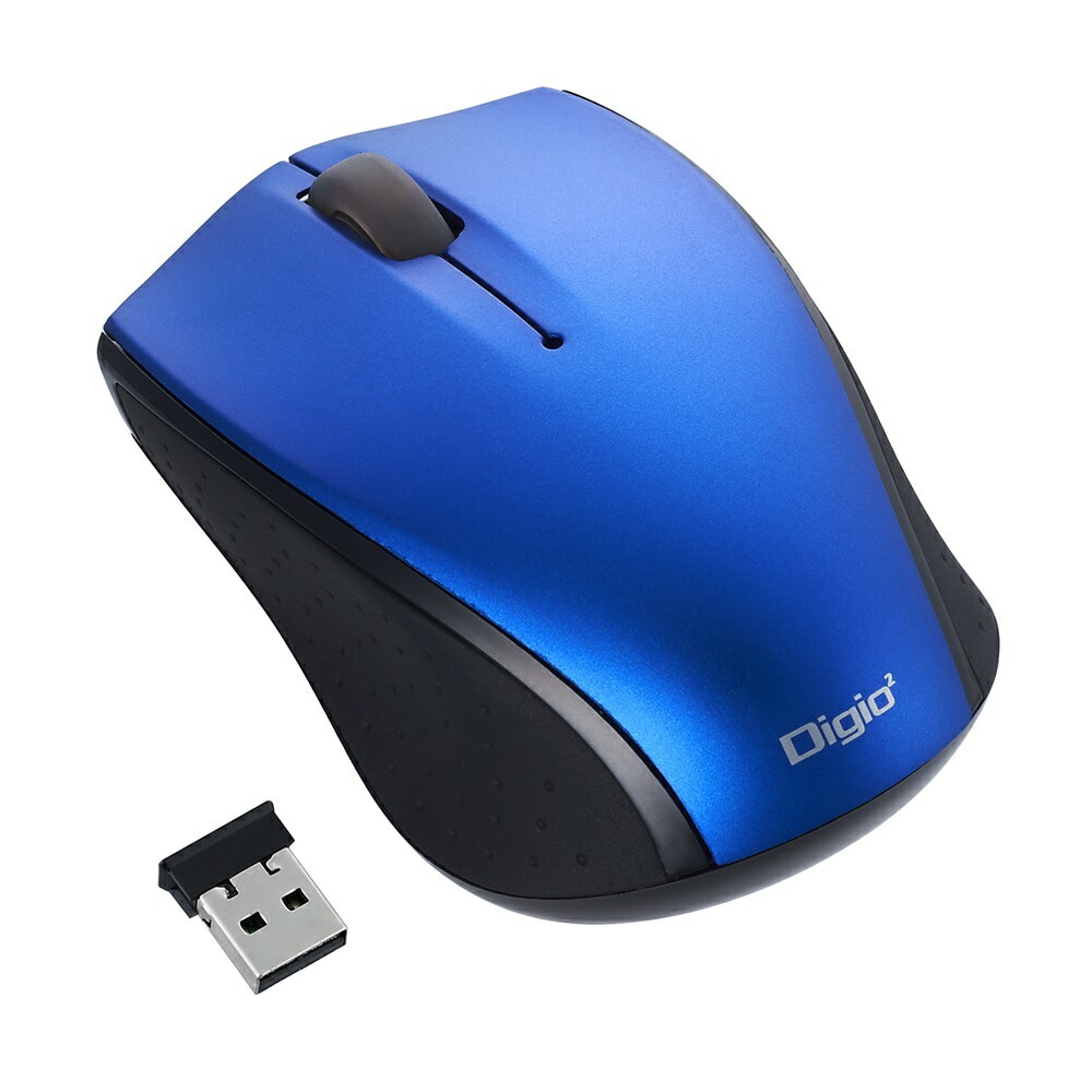 （まとめ買い）持ち運びラクラクな小型無線3ボタンBlueLEDマウス ブルー MUS-RKT160BL [x3]