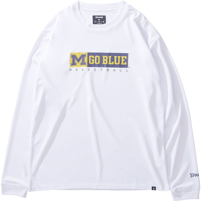 ロングスリーブTシャツ ミシガン M ゴーブルー バスケットボール バスケットボール 長袖Ｔシャツ smt24128m-2000
